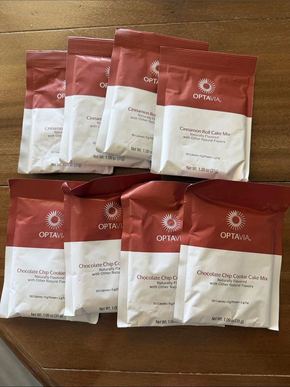 Optavia 5 Cinnamon Roll & 4 Chocolate Chip Cake Mix Pack (8 Pack) - some expired - Picture 1 of 2